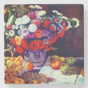 Monet Flowers and Fruit Stone Coaster