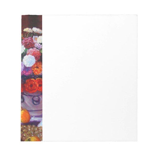 Monet Flowers and Fruit Updated Notepad (Front)