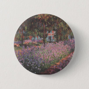 Monet flowers Artist Garden Giverny vines art 2 Inch Round Button