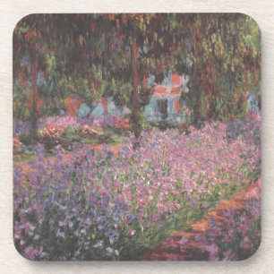 Monet flowers Artist Garden Giverny vines art Coaster