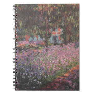 Monet flowers Artist Garden Giverny vines art Notebook