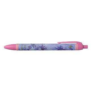 Monet Flowers Vines Congratulations Graduation Black Ink Pen