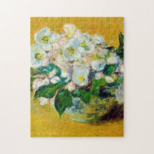 Monet France Christmas The Rose Painting The Daily Jigsaw Puzzle