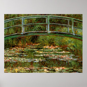 Monet French Japanese Bridge Art Poster