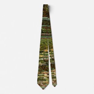 Monet French Japanese Bridge Art Tie