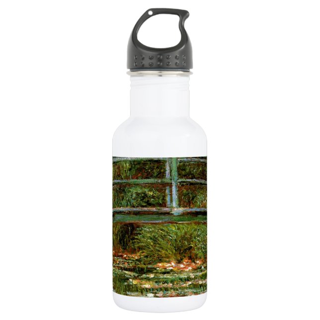 Monet French Japanese Bridge Giverney 532 Ml Water Bottle (Front)