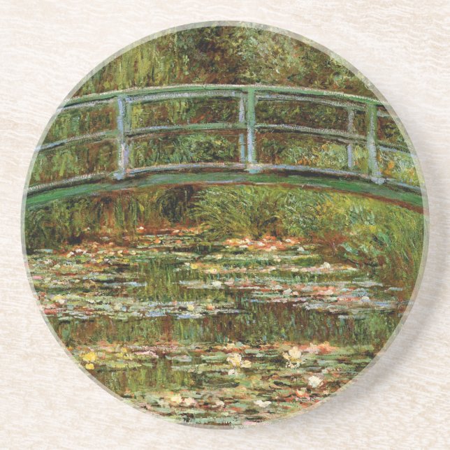 Monet French Japanese Bridge Giverney Coaster (Front)