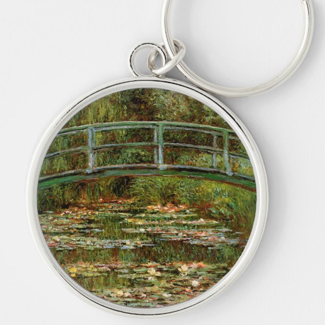 Monet French Japanese Bridge Giverney Keychain (Front)