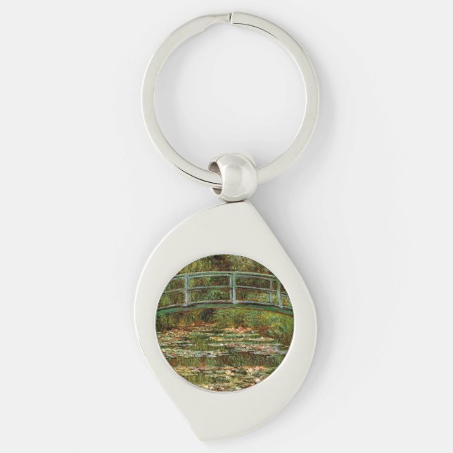 Monet French Japanese Bridge Giverney Keychain (Front)