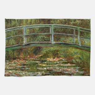 Monet French Japanese Bridge Giverney Kitchen Towel