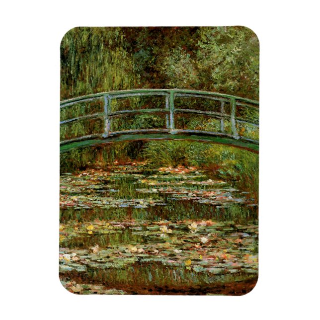 Monet French Japanese Bridge Giverney Magnet (Vertical)