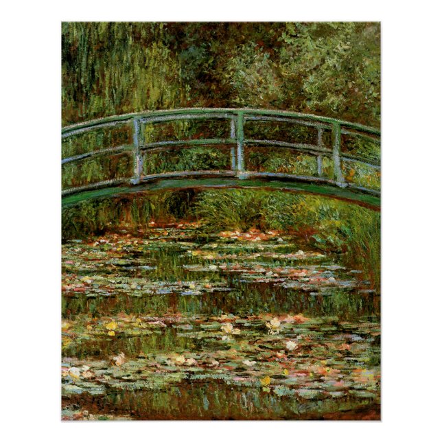 Monet French Japanese Bridge Giverney Poster (Front)