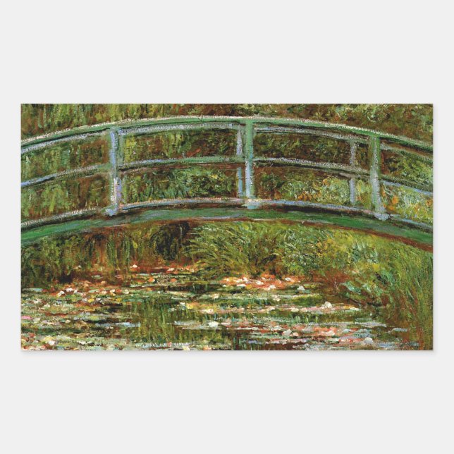 Monet French Japanese Bridge Giverney Sticker (Front)