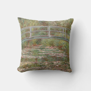 Monet French Japanese Bridge Giverney Throw Pillow