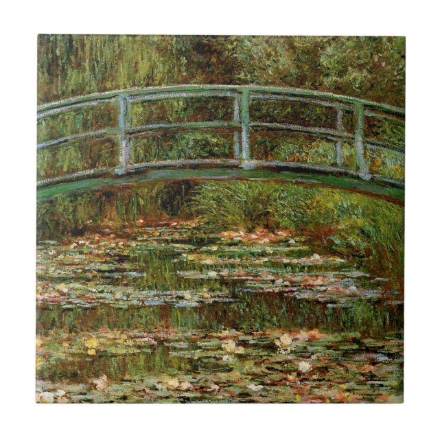 Monet French Japanese Bridge Giverney Tile (Front)