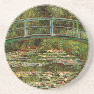 Monet French Japanese Bridge Impressionist Coaster