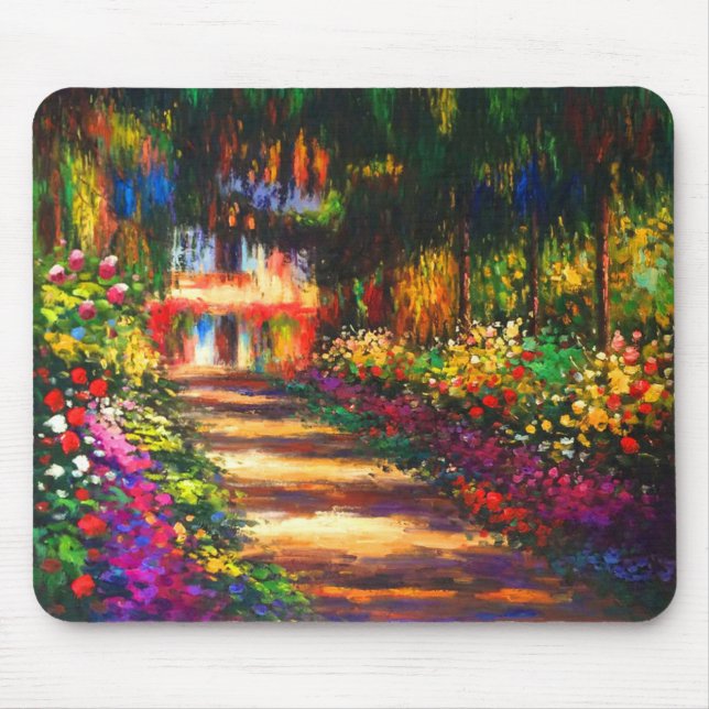 Monet Garden at Giverny Mouse Pad (Front)