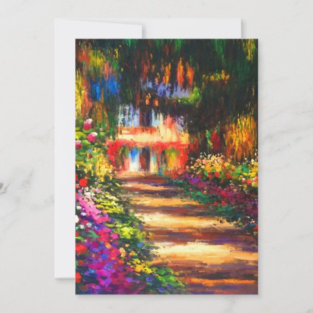 Monet Garden at Giverny Save The Date (Front)