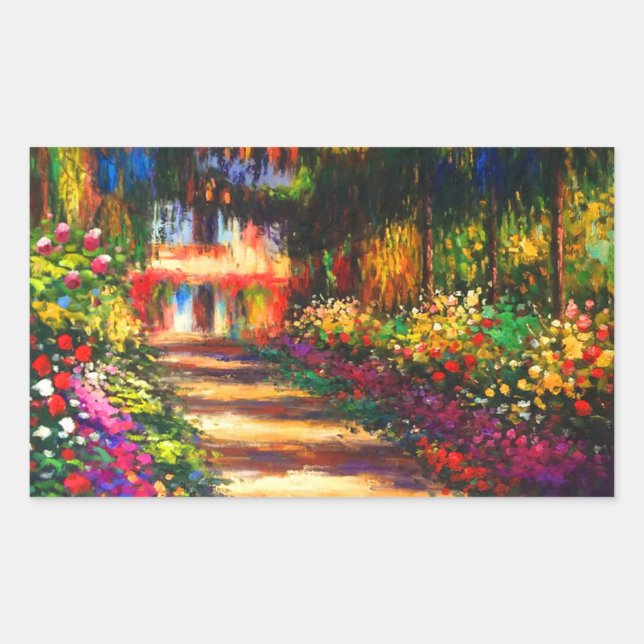 Monet Garden at Giverny Sticker (Front)