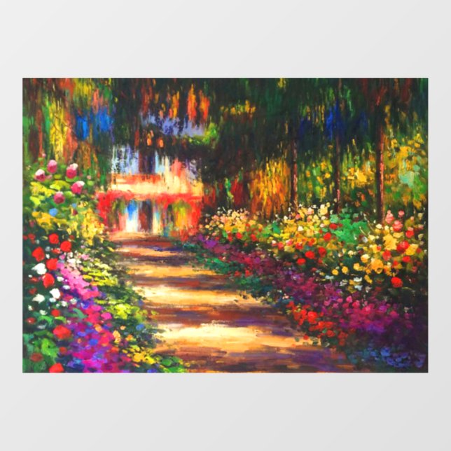 Monet Garden at Giverny Window Cling (Sheet)