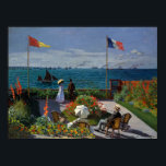 Monet Garden at Sainte-Adresse Painting Poster<br><div class="desc">Impressionist Painting by Monet - Classic Masterpieces - Claude Monet's Impressionist Painting Series - Garden at Sainte-Adresse</div>