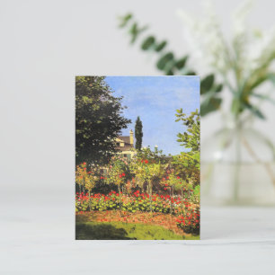 Monet - Garden in Bloom Postcard