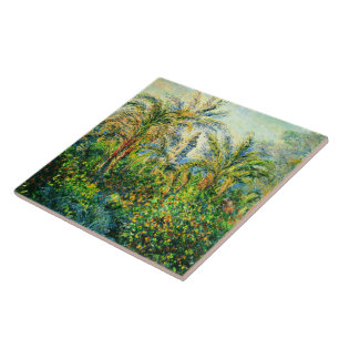 Monet:Garden in Bordighera, Impression of Morning, Tile