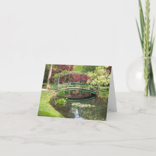 Monet Garden Pond Lily Pad Gibbs Garden Photograph Thank You Card
