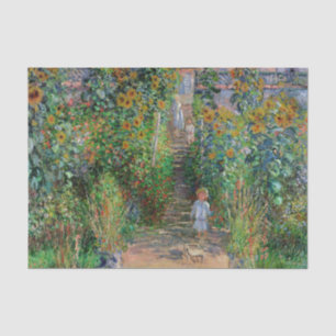 Monet Garden Vetheuil Impressionim Flower Painting Tissue Paper