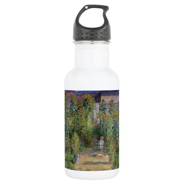 Monet Garden Vetheuil Impressionim Painting 532 Ml Water Bottle (Front)