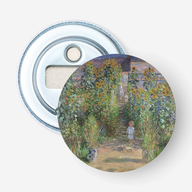 Monet Garden Vetheuil Impressionim Painting Bottle Opener (Front)