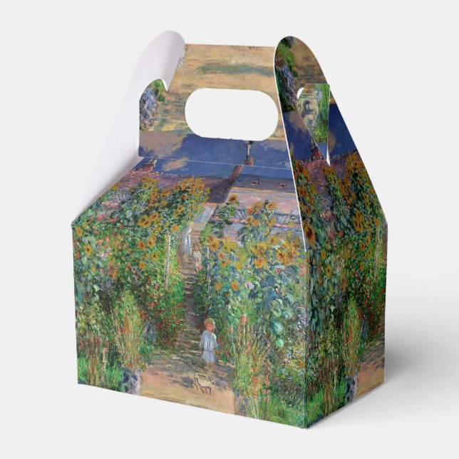 Monet Garden Vetheuil Impressionim Painting Favor Box (Front Side)