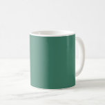 Monet green solid colour coffee mug<br><div class="desc">Monet green (Water Lilies 1919) solid colour</div>