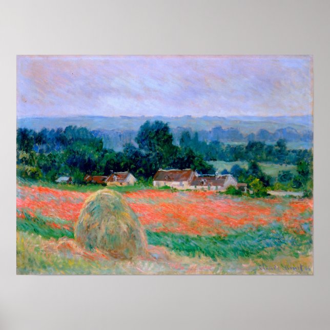 Monet - Haystack At Giverny 1886 Poster (Front)
