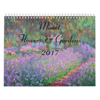 Monet Huge Flower and Gardens 2017 Calendar