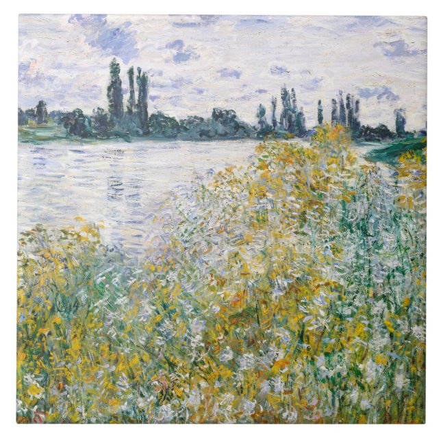 Monet - Ile Aux Fleurs near Vetheuil Tile (Front)