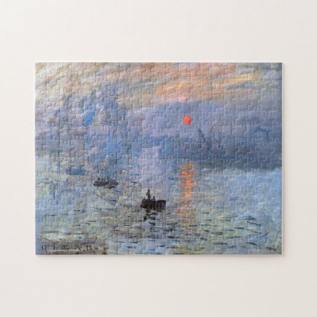 Monet Impression Sunrise Fine Art Jigsaw Puzzle (Horizontal)