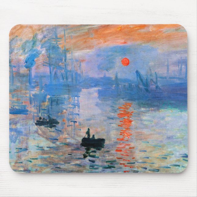 Monet - Impression, Sunrise, Mouse Pad (Front)