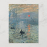 Monet Impression Sunrise Soleil Levant Painting Postcard<br><div class="desc">Impressionist Landscape Painting by Claude Monet - Classic Masterpieces - Claude Monet's Nature Painting Series - Impression Sunrise - Soleil Levant</div>