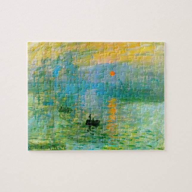 Monet Impressionism Sunrise Puzzle (Horizontal)