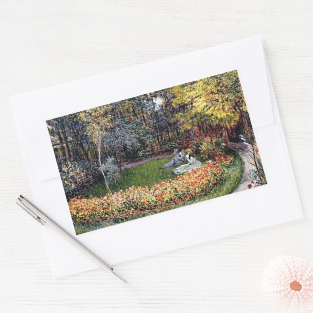 Monet - In the Garden, Sticker (Envelope)