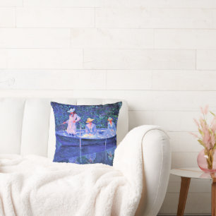 Monet - In the Norvegienne Throw Pillow