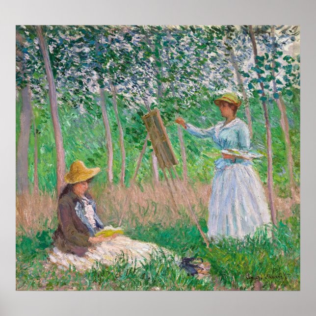 Monet, In the Woods at Giverny Poster (Front)
