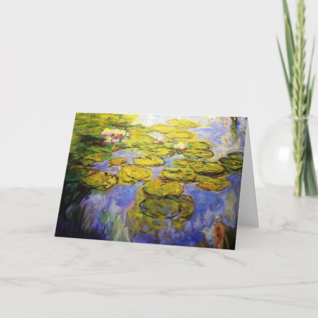 Monet Inspired Lily Pads Card (Front)