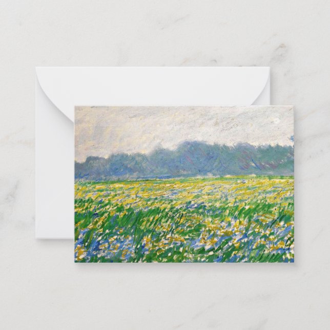 Monet - Iris field at Giverny Card (Front)