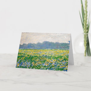 Monet - Iris field at Giverny Card