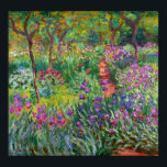 Monet Iris Garden at Giverny Poster<br><div class="desc">Monet Iris Garden at Giverny poster. Oil painting on canvas 1899. The Iris Garden at Giverny represents one of Monet’s most colourful and beloved flower paintings. The vibrant use of purples, reds, greens and blues makes this one of the most dynamic impressionist pieces from this rich period in Monet’s career....</div>