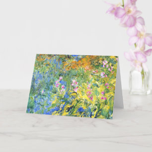Monet - Irises 3, fine art painting, Card