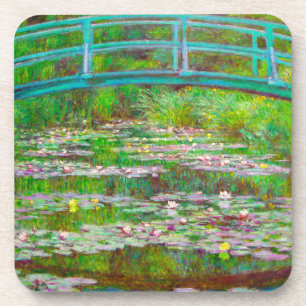 Monet Japanese Bridge and Water Lilies Coaster