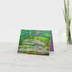 Monet Japanese Bridge and Water Lilies Invitation
